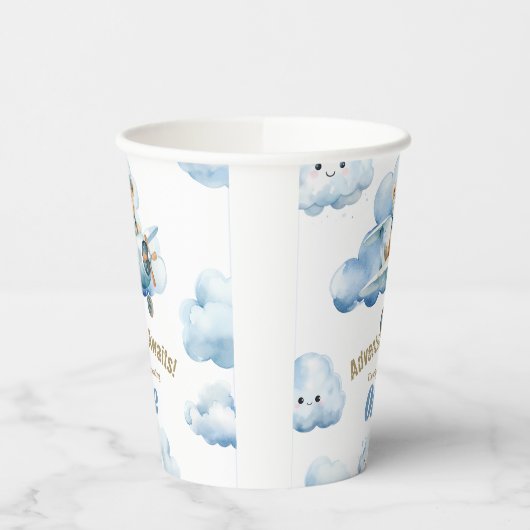 Fly into Fun: Teddy's eerste verjaardagsavontuur Papieren Bekers (Links)