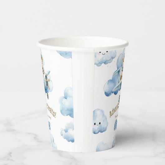 Fly into Fun: Teddy's eerste verjaardagsavontuur Papieren Bekers (Rechts)