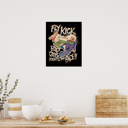 Fly Kick Poster (Keuken)