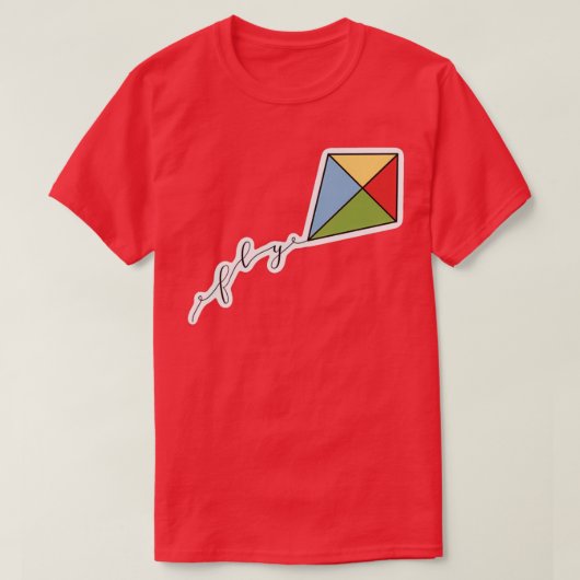 Fly Kite Design T-shirt (Design voorkant)