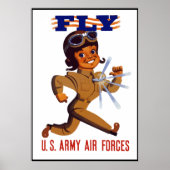 FLY — Legerluchtmacht — Grens Poster (Voorkant)