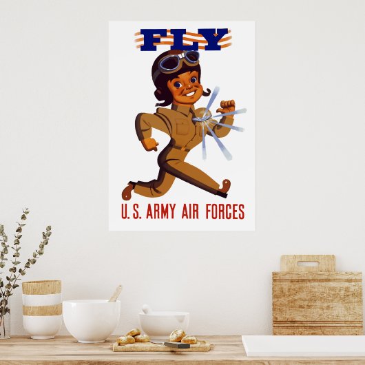 FLY — Legerluchtmacht Poster (Keuken)