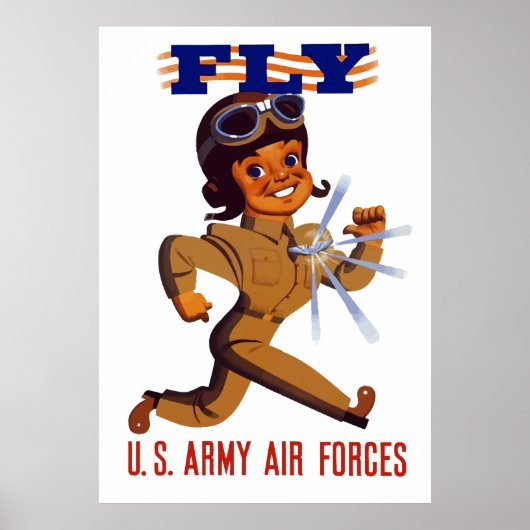 FLY — Legerluchtmacht Poster (Voorkant)