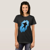 Fly like a bird wingsuit freedom t-shirt (Voorkant volledig)
