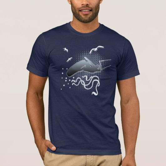Fly like the birds, kitesurf shirt (Voorkant)