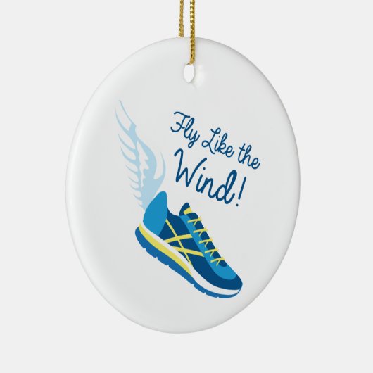 Fly like Wind Keramisch Ornament (Rechts)