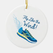 Fly like Wind Keramisch Ornament (Voorkant)