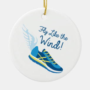 Fly like Wind Keramisch Ornament