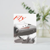 Fly Lockheed Constellation Briefkaart (Staand voorkant)