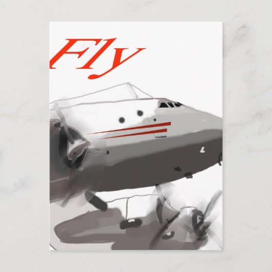 Fly Lockheed Constellation Briefkaart (Voorkant)