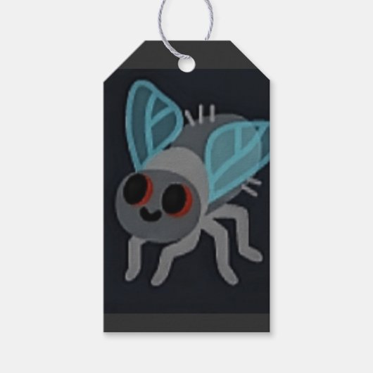 Fly mascot gift label cadeaulabel (Voorkant)