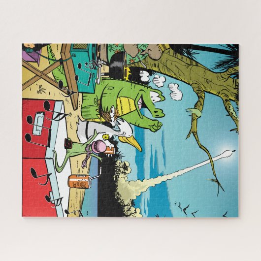 Fly Me To The Moon Puzzle Legpuzzel (Horizontaal)