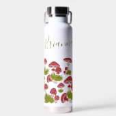 Fly Mushrooms Goblincore Garden Custom Name Waterfles (Voorkant)