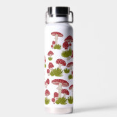 Fly Mushrooms Goblincore Garden Custom Name Waterfles (Achterkant)