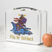 Fly Or Extinct Pixel Art Dinosaur Pilot Fighter Je (In situ)