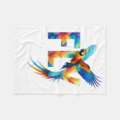 Fly Parrot Bliss Blankets  Fleece Deken (Voorkant (Horizontaal))