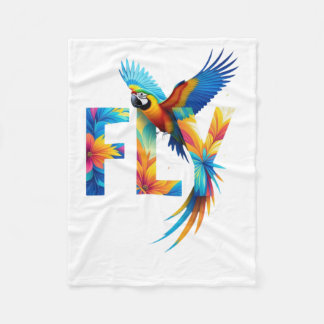 Fly Parrot Bliss Blankets  Fleece Deken