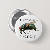 Fly Pin Ronde Button 5,7 Cm (Voorkant /achterkant)