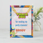 Fly Prince Baby bedankje Kaart (Staand voorkant)