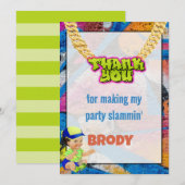 Fly Prince Baby bedankje Kaart (Voorkant / Achterkant)