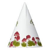 Fly Pushroom Goblincore Baby shower Pet Party Feesthoedjes (Achterkant)