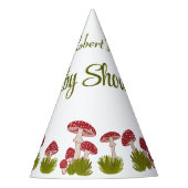 Fly Pushroom Goblincore Baby shower Pet Party Feesthoedjes (Voorkant)