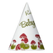 Fly Pushroom Goblincore Baby shower Pet Party Feesthoedjes (Links)