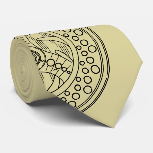 Fly Reel Art for Fans of Fly Fishing Stropdas (Opgerold)