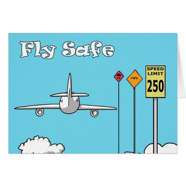 "Fly Safe" (Voorkant Horizontaal)