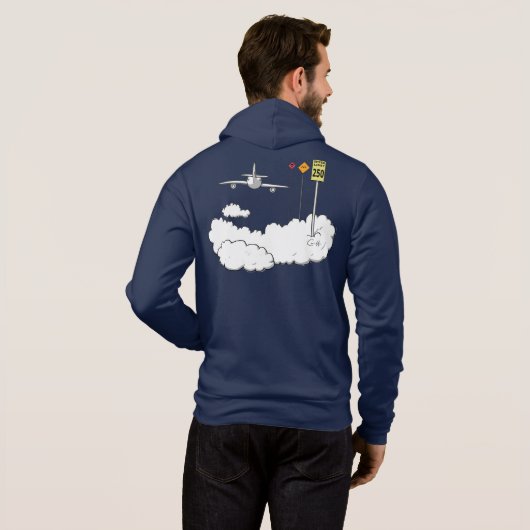 "Fly Safe" Hoodie (Achterkant volledig)