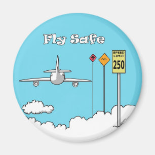 "Fly Safe" Magneet