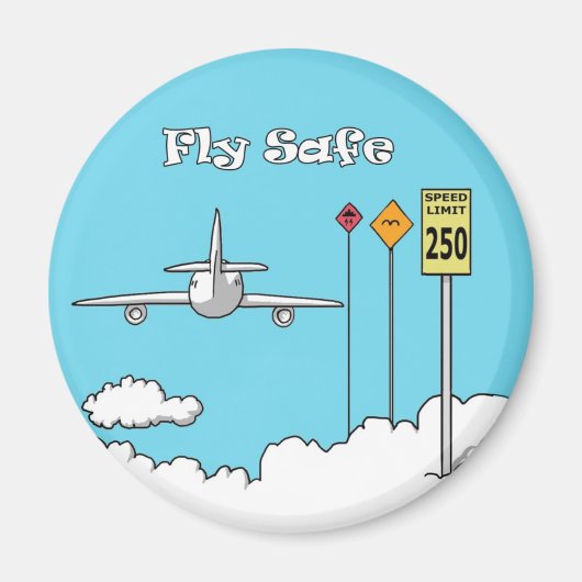 "Fly Safe" Magneet (Voorkant)