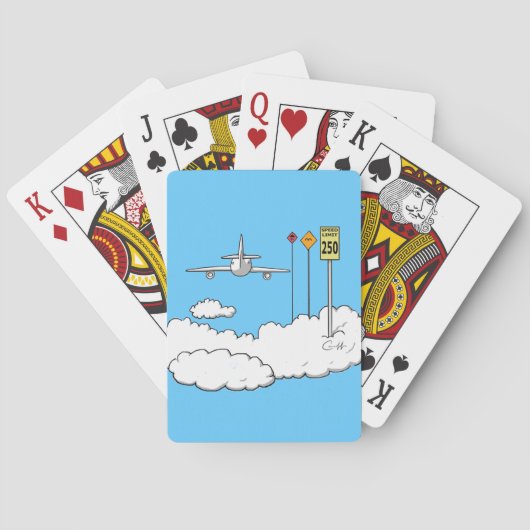 "Fly Safe" Pokerkaarten (Achterkant)