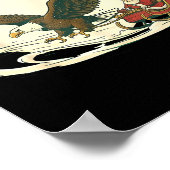 Fly Santa Fly Christmas, Santa Football  Poster (Hoek)