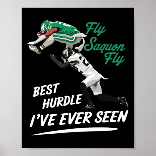 Fly Saquon Fly Beste Hundle Ik heb ooit gezien Eag Poster (Voorkant)