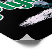 Fly Saquon Fly Eagles Barkley De omgekeerde horde  Poster (Hoek)