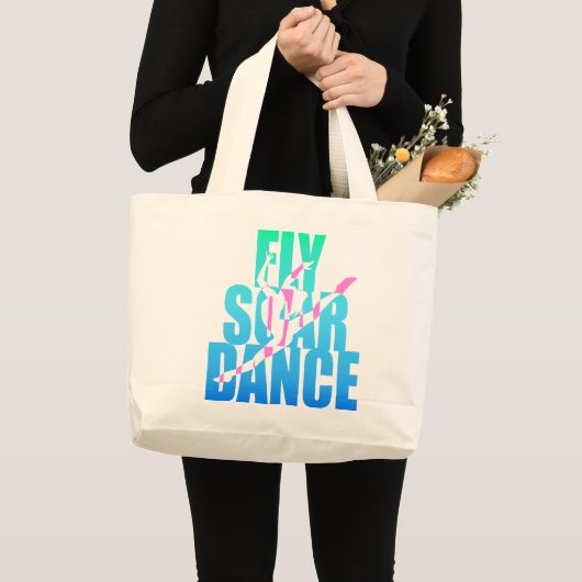 Fly Soar Dance Grote Tote Bag (Voorkant (product))