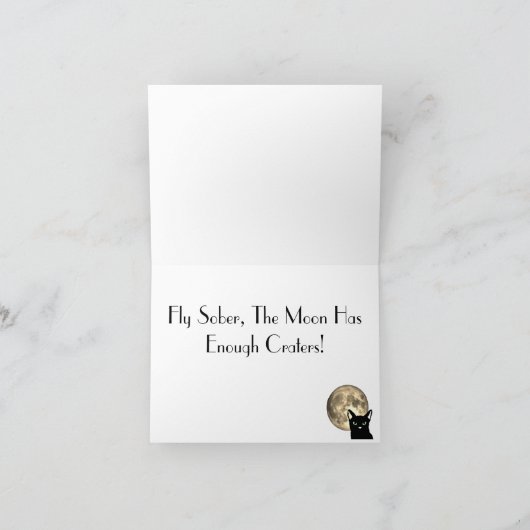 Fly Sober Card Kaart (Binnen)