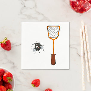 Fly Swat Dead Insect Paper Napkins Servet
