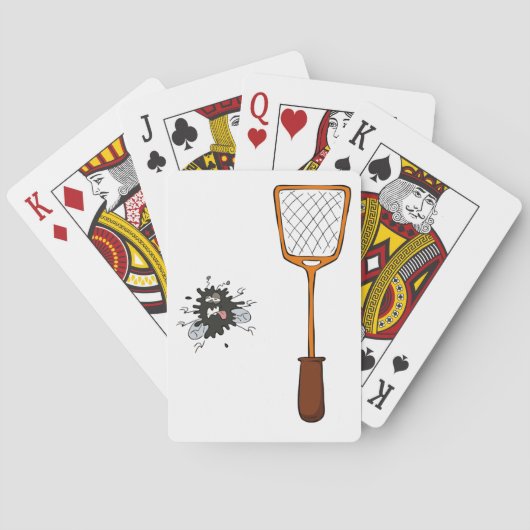 Fly Swat Dead Insect-speelkaarten Pokerkaarten (Achterkant)