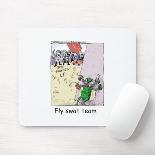 Fly Swat Team Funny Police Gifts & Collectibles Muismat (Met muis)