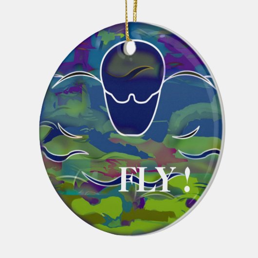 Fly Swim Ornament (Links)