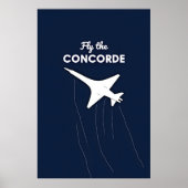 Fly the Concorde Conceptual Illustration Against Poster (Voorkant)