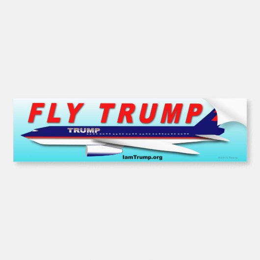 Fly Trump Bumpersticker (Voorkant)