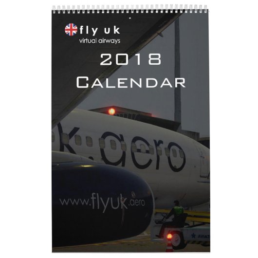 Fly UK 2018 Agenda Kalender (Hoes)