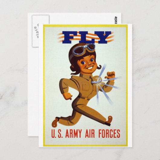 Fly - VS Army Air Forces Briefkaart (Voorkant / Achterkant)