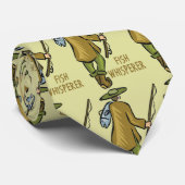 Fly Whisperer | Trout Fishing | Fisherman Stropdas (Opgerold)