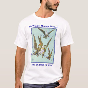 Fly Winged Monkey Airlines T-shirt