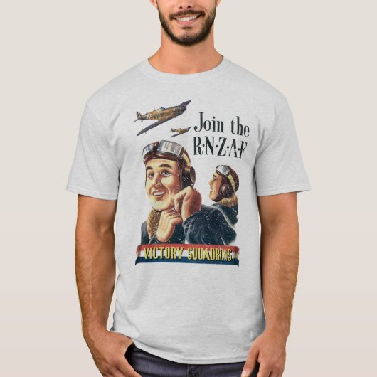 Fly with the Victory Squadrons | World War 2 T-shirt (Voorkant)