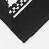 Fly You Fools Wizard Santa Sleigh Reindeer Christm Fleece Deken (Hoek)